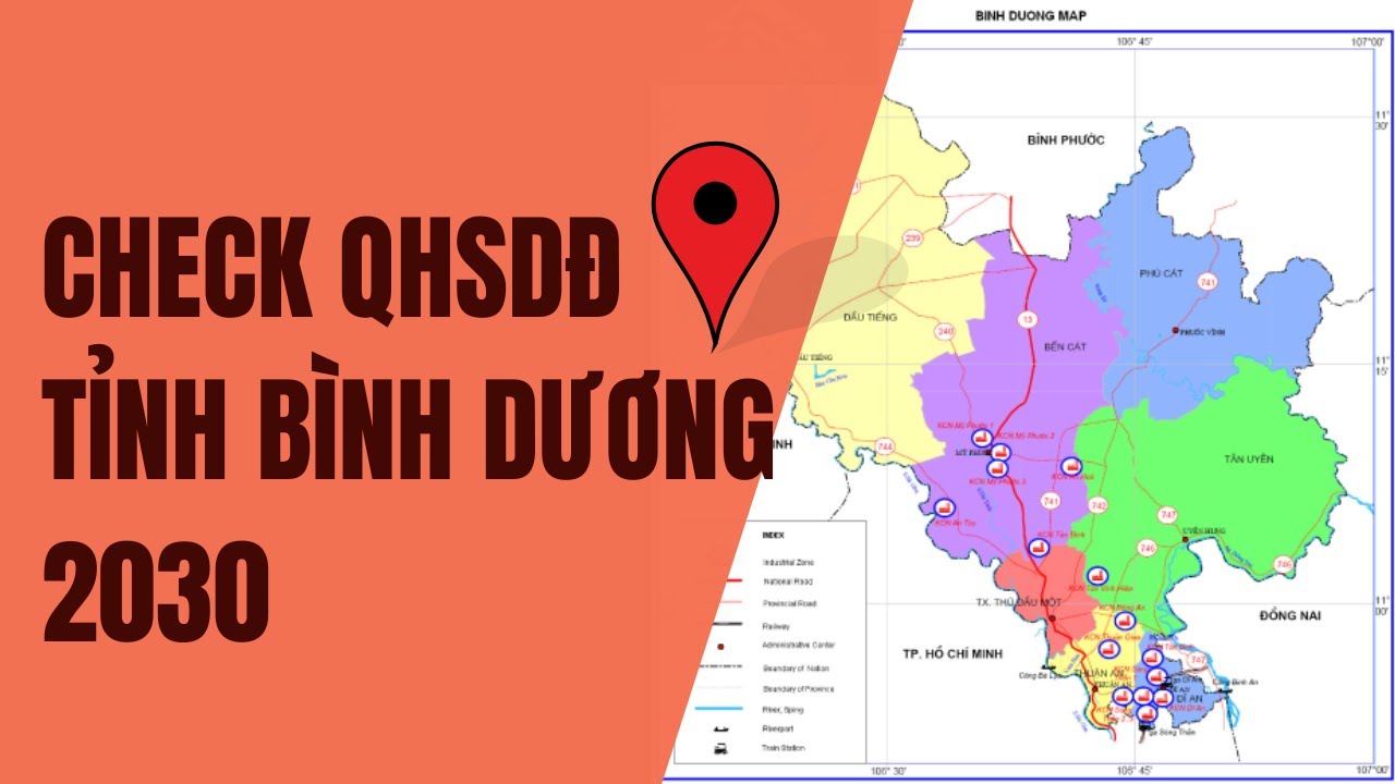 Bản đồ quy hoạch sử dụng đất tỉnh Bình Dương đến năm 2030